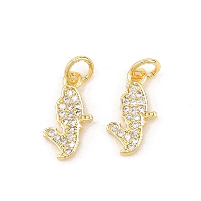 Латунные микропаве прозрачные подвески с фианитом, самородки прелести, стойки покрытие, долговечный, без свинца и без кадмия