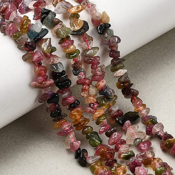 Натуральный турмалин бисер нитей, чип, класс А