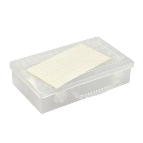 Plastic Bead Containers, for Small Parts, Hardware and Craft, Rectangle