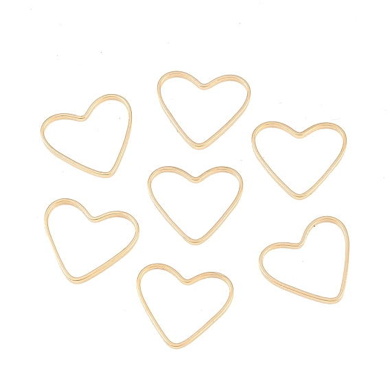 Латунные соединительные колечки, долговечный, сердце