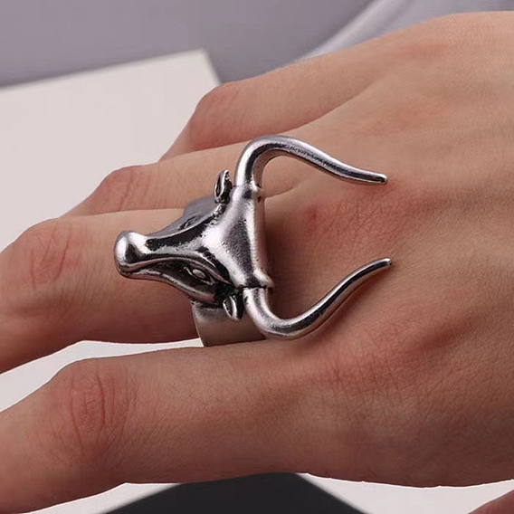 Сплав манжеты кольца, коровы голова