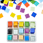 Transparent Glass Cabochons, Mosaic Tiles, for Home Decoration or DIY Crafts, Square