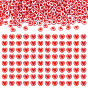 Transparent Acrylic Beads, Heart