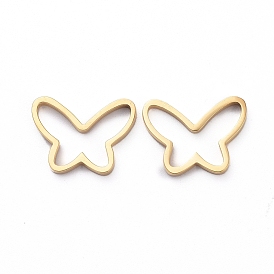 304 кольца из нержавеющей стали для изготовления ювелирных изделий, ручная полировка, бабочка