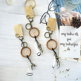 Dreamcatcher Keychain Feather Nordic Home Wall Decor Wind Chime Gift Vintage
