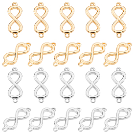 20 шт. 2 цвета соединительные элементы из латуни, долговечный, бесконечность
