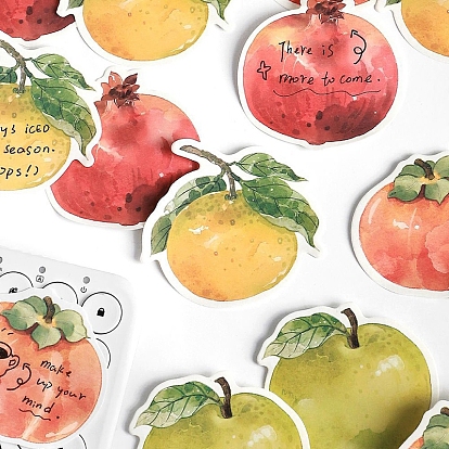 30 Sheets Cute Fruits Memo Pad Sticky Notes, Sticker Tabs, for Office School Reading