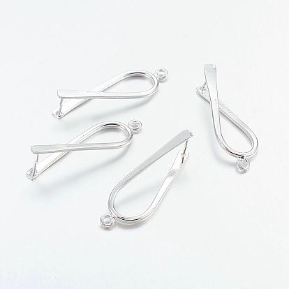 Латуни льда поручительств выбор щепотка, 32x10x1.5 мм, отверстие : 1.2 мм