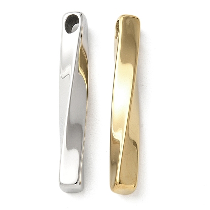 304 подвески из нержавеющей стали, крутящийся прямоугольный шарм, ионное покрытие (ip)