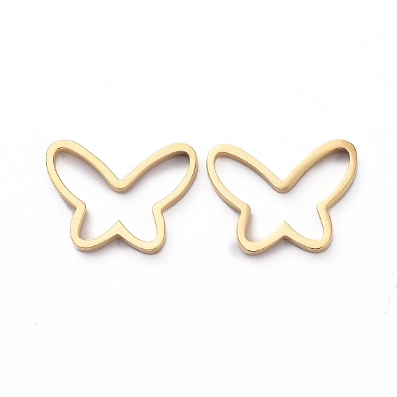 304 кольца из нержавеющей стали для изготовления ювелирных изделий, ручная полировка, бабочка