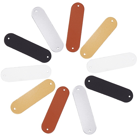 100шт 5 цвета искусственная кожа пришивные заплатки, аксессуары для костюма, для рюкзаков, одежда, овальные