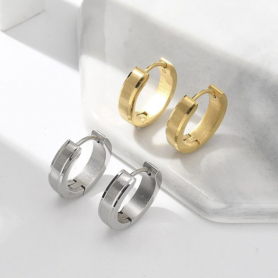 304 серьги из нержавеющей стали для женщин, с 316 ушными шпильками из хирургической нержавеющей стали, ионное покрытие (ip), кольцо