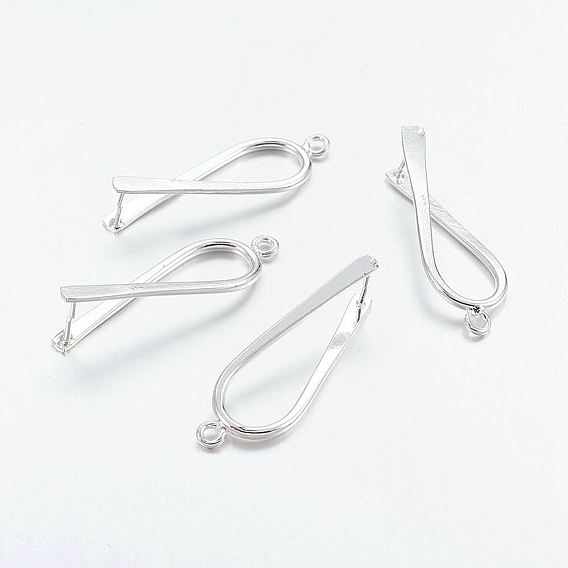 Латуни льда поручительств выбор щепотка, 32x10x1.5 мм, отверстие : 1.2 мм