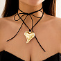 Sweet and Cool Exaggerated Big Love Pendant Necklace - Simple and Adjustable.