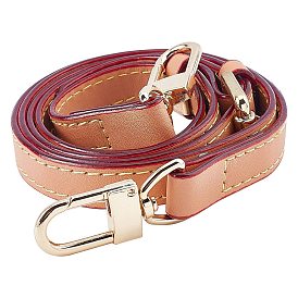 Bandoulière réglable en cuir PU, fermoirs alliage pivotantes, pour accessoires de remplacement de sangles de sac