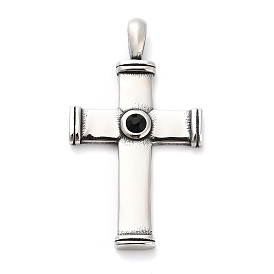 316 хирургические подвески из нержавеющей стали, со стразами, крест прелести