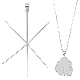 1pc 925 подвески из стерлингового серебра, подвеска с когтями, снежинка, с 1ПК