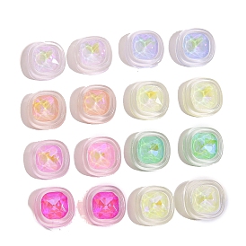 Resin Rhinestone Cabochons, Square