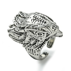 Dragon Alloy Open Cuff Rings for Men, Lead Free & Cadmium Free