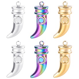 Stainless Steel Accessories Steel Color Gold Dagger Titanium Steel Colorful Pendant Metal Jewelry Accessories Pendant