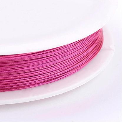 Tiger Tail Craft Wire, Nylon-coated Stainless Steel Craft Wire, for Beading Jewelry Craft Making, about 164.04 Feet(50m)/roll