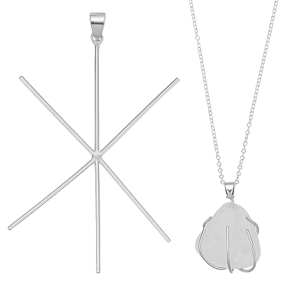 1pc 925 подвески из стерлингового серебра, подвеска с когтями, снежинка, с 1ПК