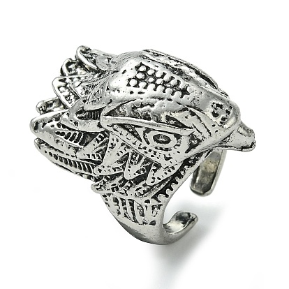 Dragon Alloy Open Cuff Rings for Men, Lead Free & Cadmium Free
