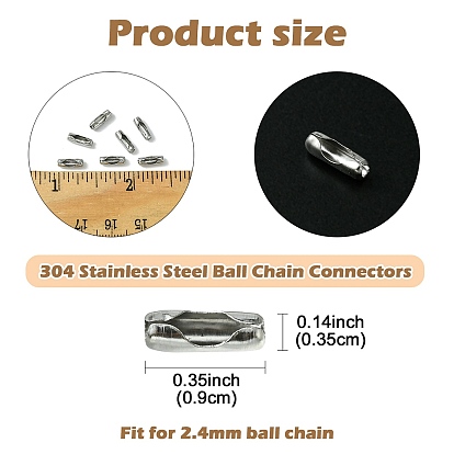 304 Stainless Steel Ball Chain Connectors