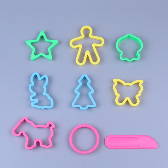 Plastic Craft Cutter Clay Tools, Mixed Shapes, DIY Hand Cutting Tools