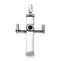 316 хирургические подвески из нержавеющей стали, со стразами, крест прелести