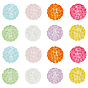 24Pcs 8 Colors Transparent Resin Beads, Round