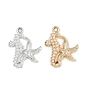 Подвески из сплава , подвески в виде морского конька и морской звезды, с пластиковой имитацией жемчуга