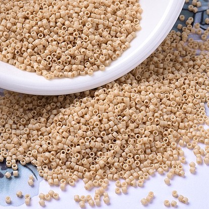 Бусины miyuki delica, цилиндр, японский бисер, 11/0, матовые непрозрачные цвета с блеском