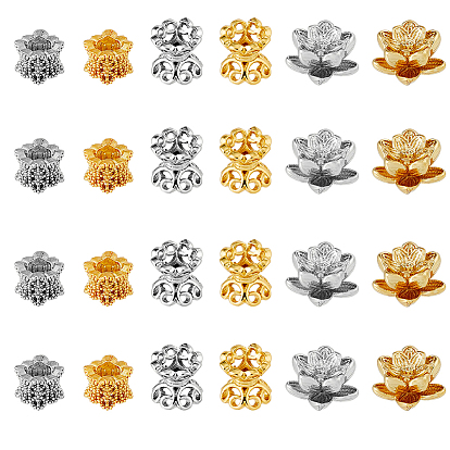 Наборы для изготовления находок своими руками, включая экологически чистые латунные бусины и колпачки для бусин, без кадмия и без свинца, долговечный, цветок