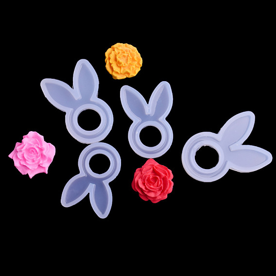 Силиконовые формы для колец в форме кролика, формы для литья смолы, для уф-смолы, изготовление ювелирных изделий из эпоксидной смолы