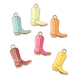 Подвески из эмали и сплава, ботинок, золотые