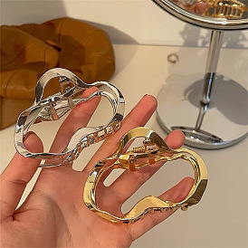 Metal Hair Clip for Summer Hairstyles, Medium Size Shark Jaw Claw Barrette Headpiece