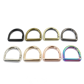 D-shaped Alloy Spring Ring Clasps