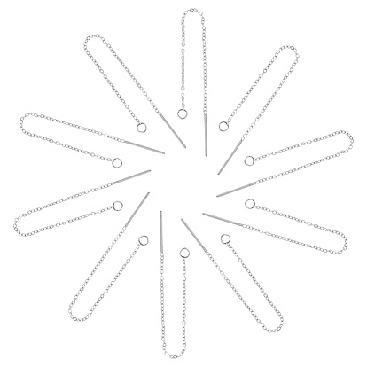 304 Выводы серьги из нержавеющей стали шпилька, ушные резьбы