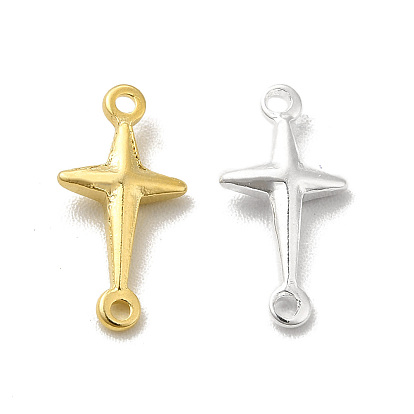Brass Connector Charms, Cadmium Free & Lead Free, Religion Cross Links