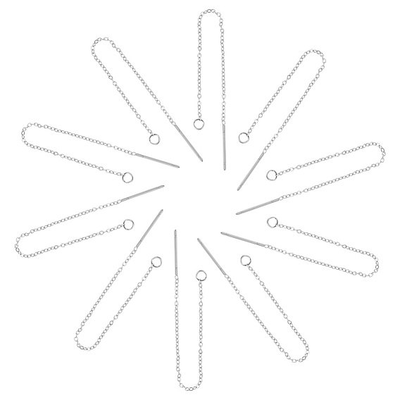 304 Выводы серьги из нержавеющей стали шпилька, ушные резьбы