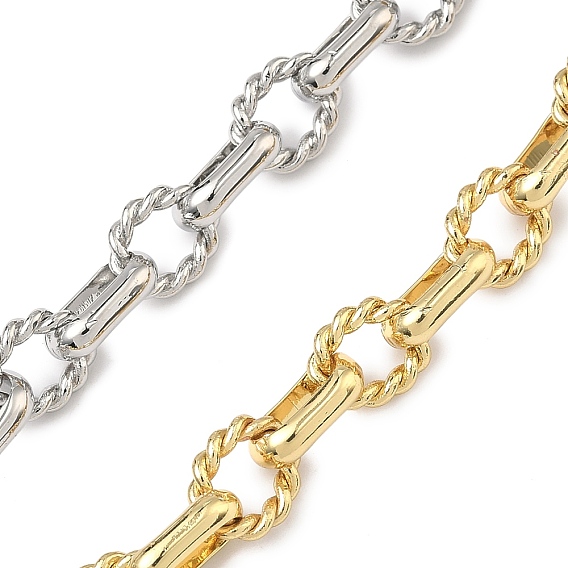 Латунные витые кубические цепочки, несварные, с катушкой, без кадмия и без свинца, стойки покрытие