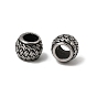 316 Surgical Stainless Steel European Beads, Large Hole Beads, Rondelle