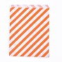 Kraft Paper Bags, No Handles, Food Storage Bags, Stripe Pattern