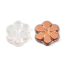 Чешские прессованные стеклянные бусины, цветок