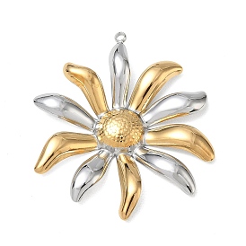 304 Stainless Steel Pendants, Daisy Charms