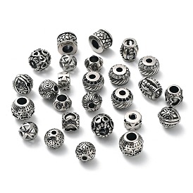 304 Stainless Steel Beads, with Rhinestone, Mixed Shapes