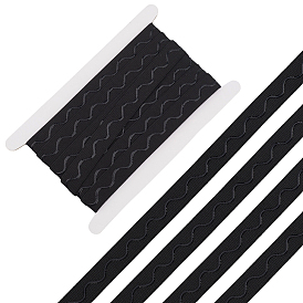 5м полиэстеровые нескользящие силиконовые эластичные захваты для шитья одежды, плоский, с 1картами для демонстрации на картоне