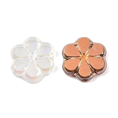 Чешские прессованные стеклянные бусины, цветок