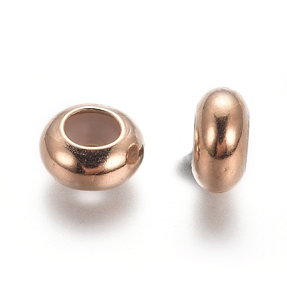 Brass Beads, with Rubber, Rondelle, Slider Beads